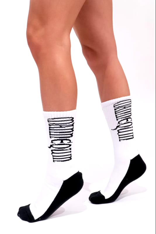 Logo Socks white/black